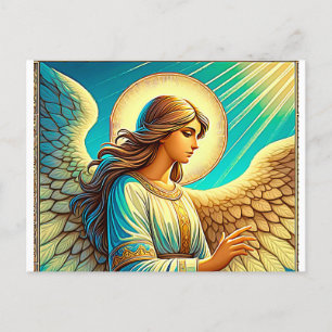 Carte Postale AI bel effet expressionniste Angel