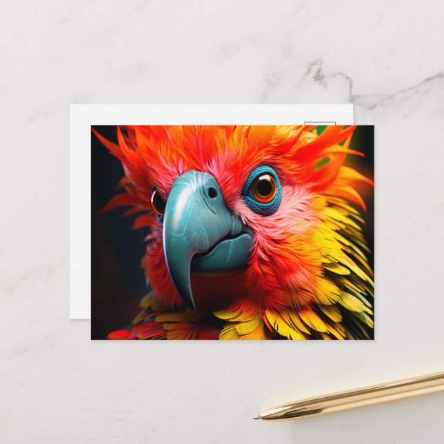 Carte Postale Ai Bird (Devant/Arrière en situation)