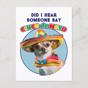 Carte Postale Ai-Je Entendu Cinco De Mayo Sombrero Chihuahua
