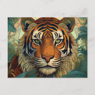 Carte Postale AI Tiger