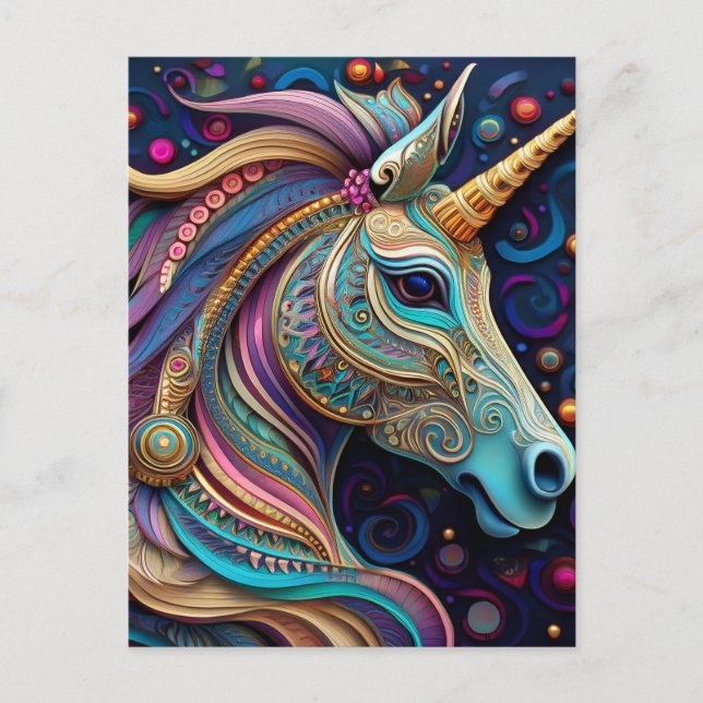Carte Postale AI Unicorn (Devant)