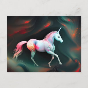 Carte postale AI Unicorn Imaginaire