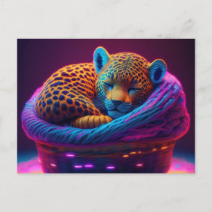 Carte Postale AI Yarn Jaguar