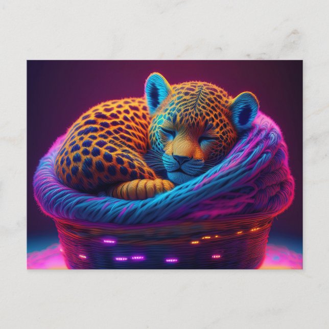 Carte Postale AI Yarn Jaguar (Devant)