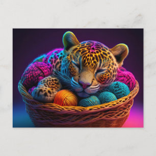 Carte Postale AI Yarn Jaguar