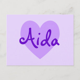 Carte Postale Aida en violet