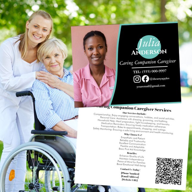 Carte Postale Aide à la personne Compagnon de soins (Créateur téléchargé)