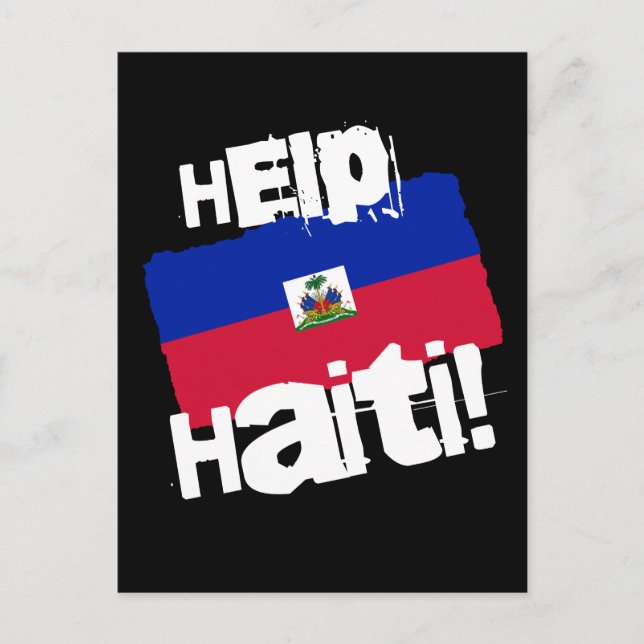 Carte Postale Aidez Haïti ! (Devant)