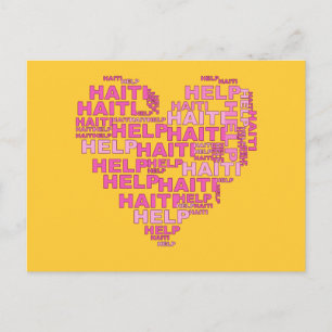 Carte Postale Aidez Haïti T-shirt et vêtements