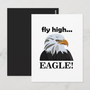 Carte Postale Aigle Aigle chauve vole haut