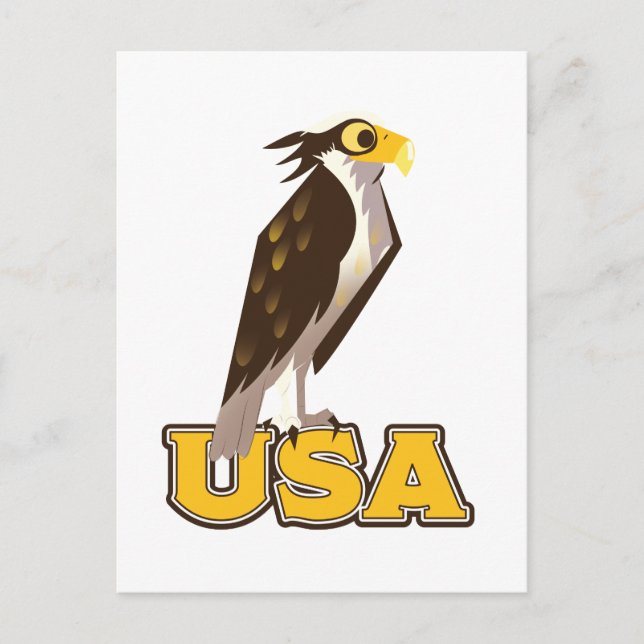 Carte Postale Aigle Américain Bold (Devant)