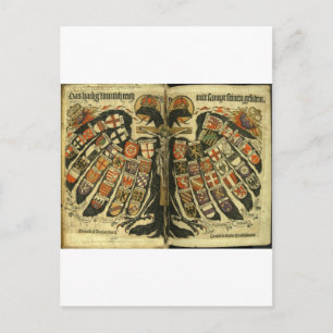 Carte Postale Aigle double autrichienne