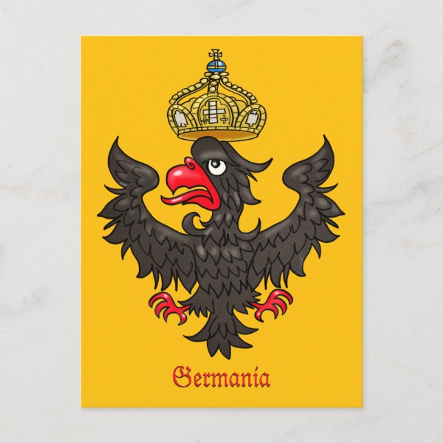 Carte Postale Aigle héraldique allemand (Devant)