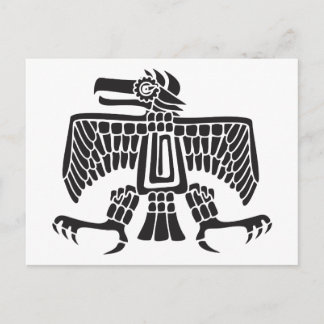 Carte Postale Aigle, hiéroglyphe mexicain(Maya)