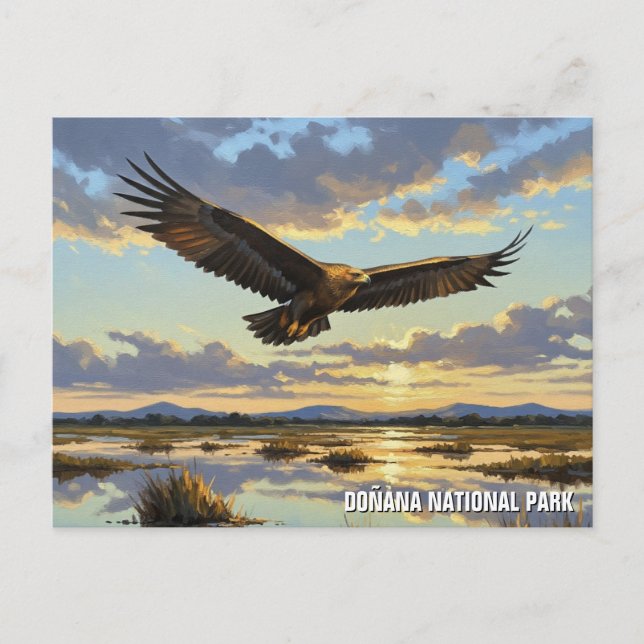 Carte Postale Aigle impérial espagnol dans le parc national de D (Devant)