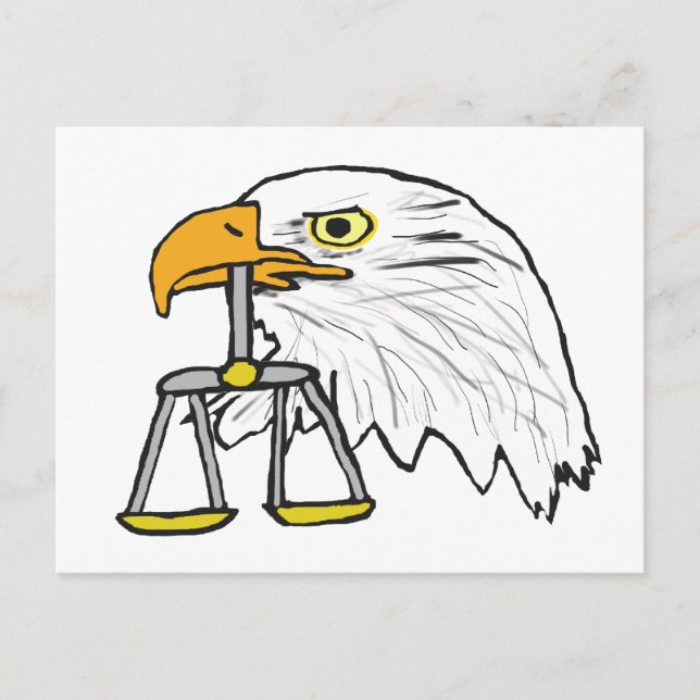 Carte Postale Aigle juridique (Devant)