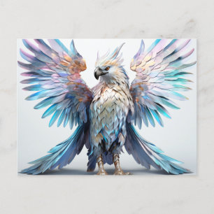 Carte Postale Aigle métallique Iridescendant