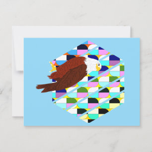 Carte Postale Aigle moderne du milieu du siècle