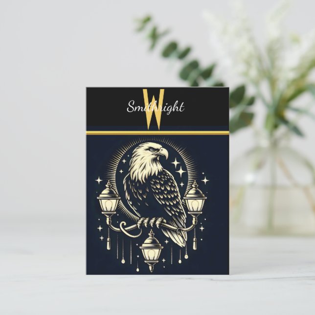 Carte Postale Aigle Perché Sur Les Rues (Debout devant)