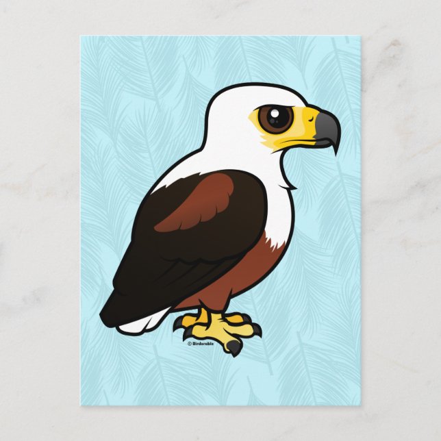 Carte Postale Aigle-poisson africain Birdorable (Devant)