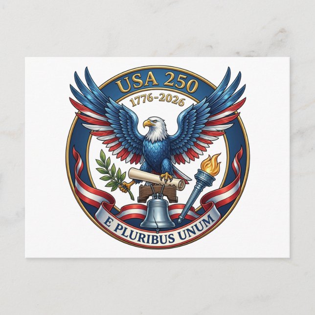 Carte Postale Aigle USA 250 (Devant)