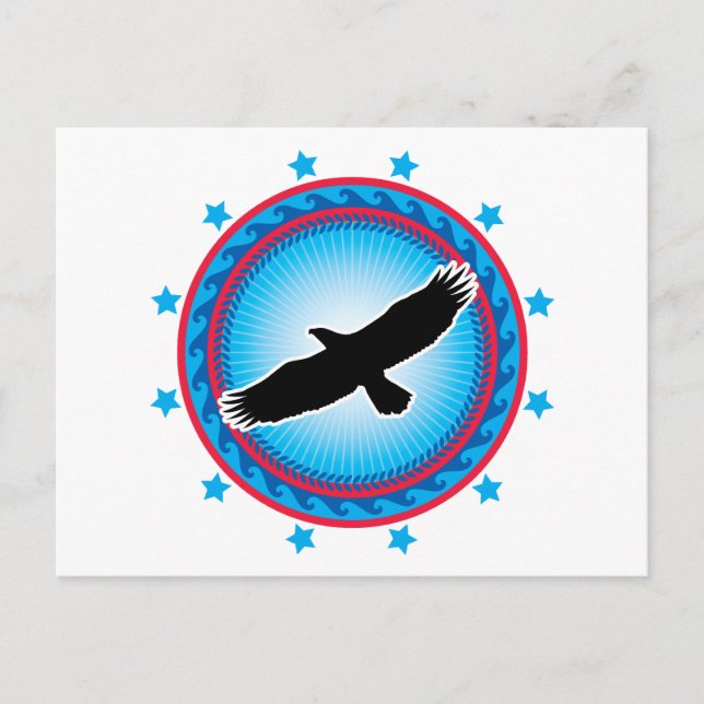 Carte Postale Aigle volant (Devant)