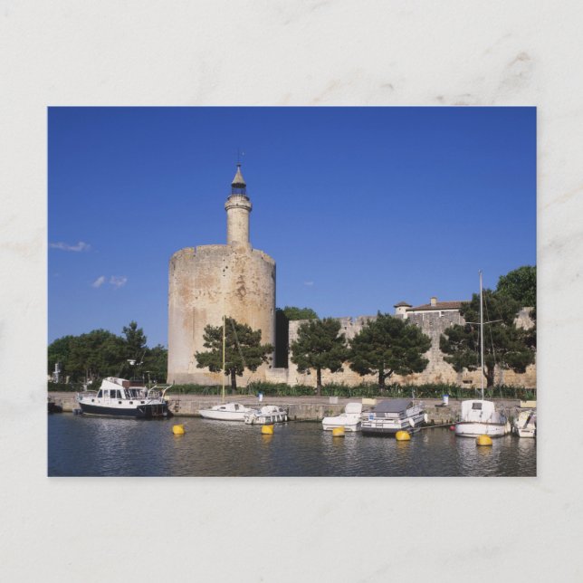 Carte Postale Aigues Mortes, canal du Rhône et de Sète, Gard, (Devant)