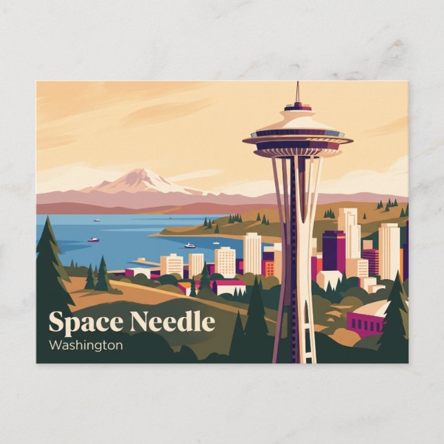 Carte Postale Aiguille de l'espace Washington (Devant)