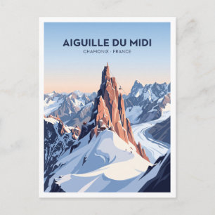 Carte Postale Aiguille du Midi, Chamonix, Alpes françaises, Fran