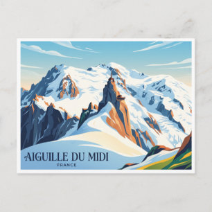 Carte Postale Aiguille du Midi Chamonix France