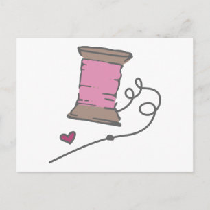 Carte Postale Aiguille Et Fil