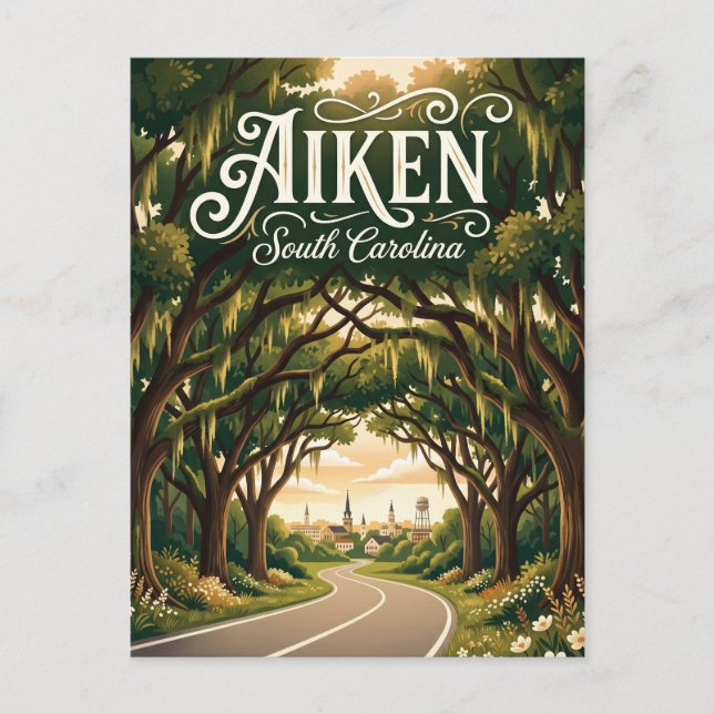 Carte Postale Aiken États-Unis (Devant)