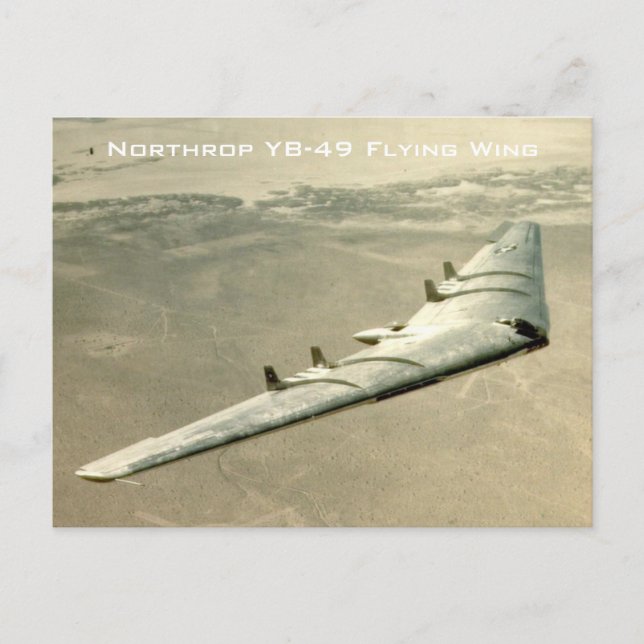 Carte Postale Aile volant Northrop YB-49 (Devant)