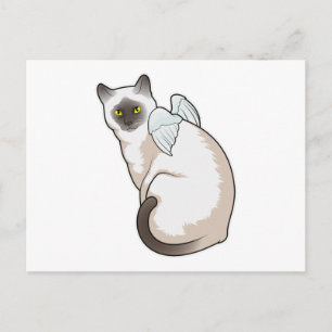 Carte Postale Ailes d'ange de chat