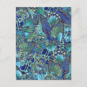 Carte Postale Ailes de papillon turquoise
