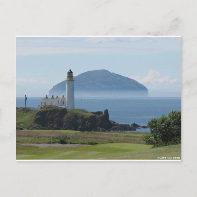 Carte Postale Ailsa Craig, phare de Turnberry (Devant)