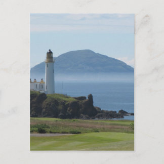 Carte Postale Ailsa Craig, phare de Turnberry