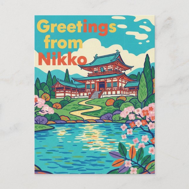 Carte Postale Aimant Nikko (Devant)