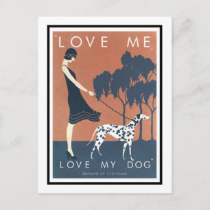 Carte postale - Aime-moi, aime mon chien Bernard C