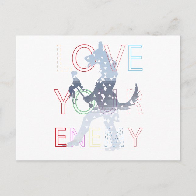 Carte Postale Aime ton Ennemi (Devant)