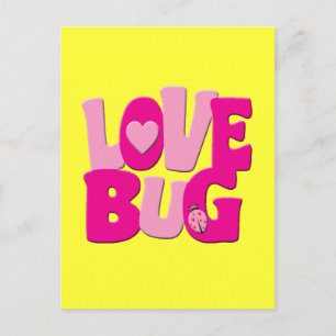 CARTE POSTALE AIMER BUG