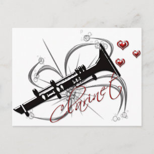 Carte Postale Aimer Clarinet