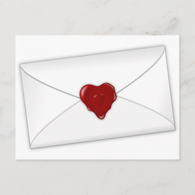 Carte Postale Aimer le courrier (Devant)