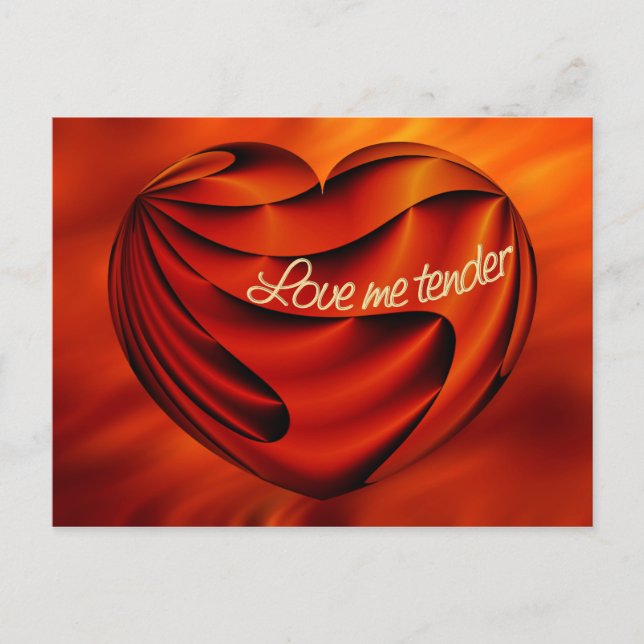 Carte Postale Aimer moi Tender | vagues rouges du feu (Devant)