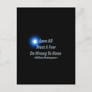 Carte Postale Aimer Tout Faire Confiance Quelques-Uns Ne Font Pa