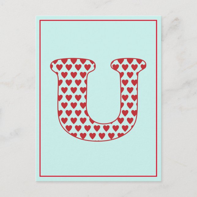 Carte Postale Aimer U (Devant)