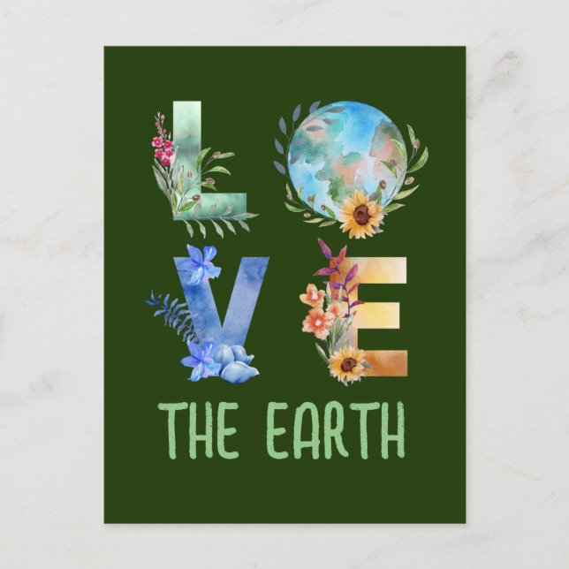CARTE POSTALE AIMEZ LA TERRE  (Devant)