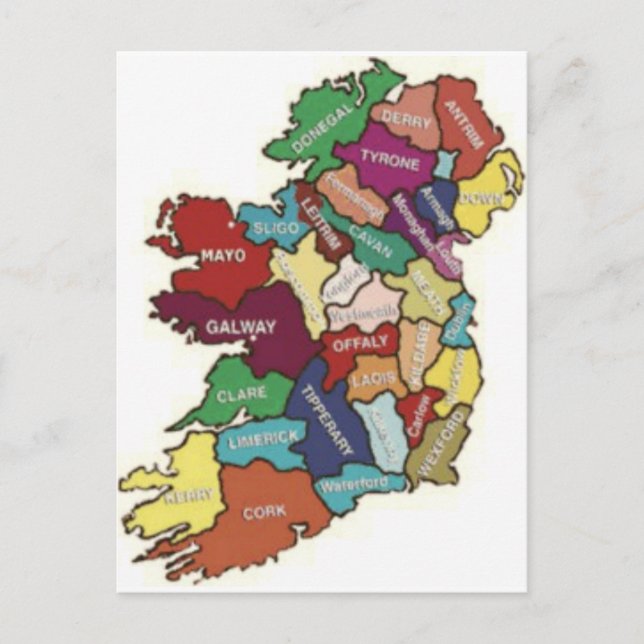 CARTE POSTALE AIMEZ MES RACINES IRLANDAISES (Devant)