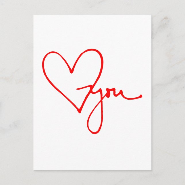 Carte Postale Aimez votre coeur (Devant)