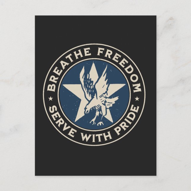 Carte Postale Air Force - Breathe freedom, serve with pride. (Devant)